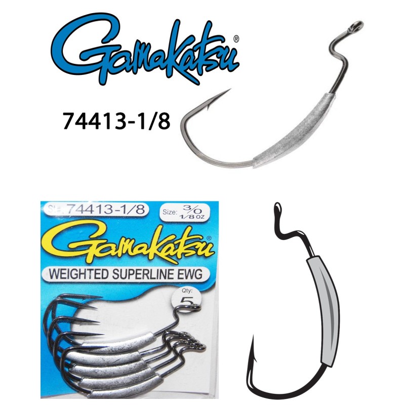 Gamakatsu Superline EWG Hooks 3/0